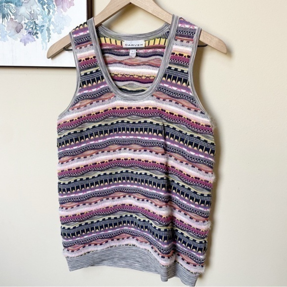 Carven Knit Sweater Vest Size Large